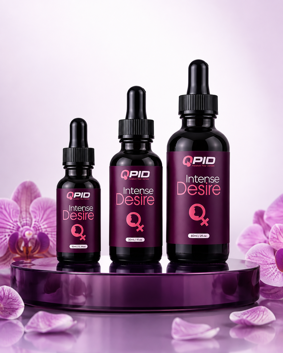 QPID Intense Desire — Set 2+1 Botol (3 x 30ml)